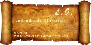 Lautenbach Olimpia névjegykártya